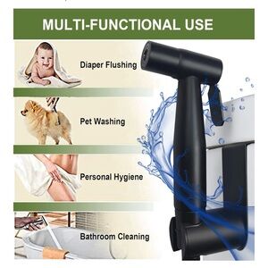 Modern Black Handheld Bidet Sprayer